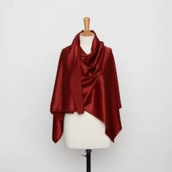 T20A00006 | Silk Crepe Back Satin -Nona Source Shop T20A00006 RedDahlia 02