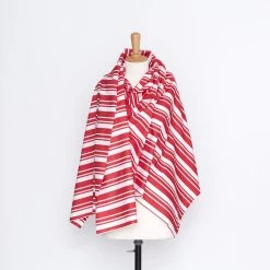 T20A00053 | Triple Stripe Cotton Poplin 9 T20A00053 | Triple Stripe Cotton Poplin -Nona Source Shop T20A00053 HauteRed 02