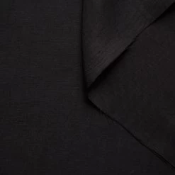 T20A00166 | Irregular Soft Viscose And Lin Twill -Nona Source Shop T20A00166 Black 01