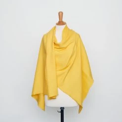 T20A00166 | Irregular Soft Viscose And Lin Twill -Nona Source Shop T20A00166 HabaneroGold 02