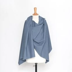 T20A00180 | Salt And Pepper Wool Suiting Fabric -Nona Source Shop T20A00180 VintageIndigo 02