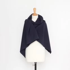 T20A00219 | WR Double Face Stretch Gabardine -Nona Source Shop T20A00219 EveningBlue 02