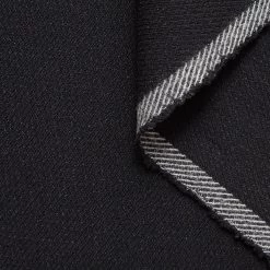 T20A00343 | Melange Diagonal Twill Coating -Nona Source Shop T20A00343 Black 01