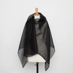 T20A00356 | Linen Gauze -Nona Source Shop T20A00356 Black 02