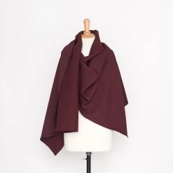 T20A00364 | Wool Crepe -Nona Source Shop T20A00364 Merlot 02