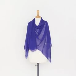 T21B00399 | Light Sheer Silk Georgette -Nona Source Shop T21B00399 AdironBlue 02