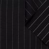 T21B00561 | Wool And Mohair Fine Stripe Suiting -Nona Source Shop T21B00561 Black 01