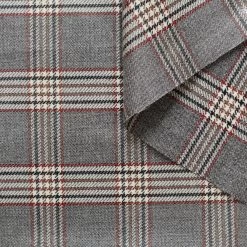 T21C00592 | Laminated Prince Of Wales Wool Jacquard
