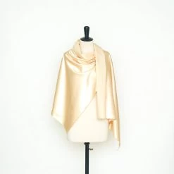 T22A01438 | Viscose & Cotton Satin -Nona Source Shop T22A01438 Ivory 02