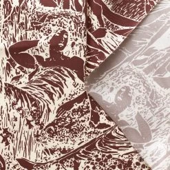 T22A01445 | Figure Printed Silk Twill 8 T22A01445 | Figure Printed Silk Twill -Nona Source Shop T22A01445 RumRaisin 01