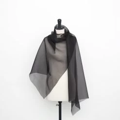 T22A01623 | Silk Gauze -Nona Source Shop T22A01623 Black 02