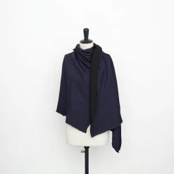 T22A01627 | Viscose Crepe Matt Satin -Nona Source Shop T22A01627 BaritoneBlue 02