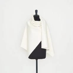 T22A01683 | Double Face Wool & Cashmere -Nona Source Shop T22A01683 SnowWhite 02