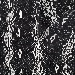 T22A02118 | Snake Print Silk Satin -Nona Source Shop T22A02118 Caviar 01