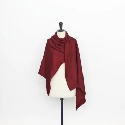 T22A02241 | Double Face Viscose Satin -Nona Source Shop T22A02241 Pomegranate 02