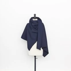 T22A02430 | Splittable Wool And Silk Crepe -Nona Source Shop T22A02430 DressBlues 02