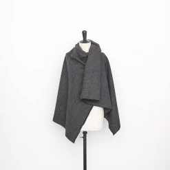 T22A02855 | Brushed Melange Wool -Nona Source Shop T22A02855 JetBlack 02