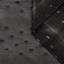 T22H03878 | Fils Coupés Striped Silk Georgette