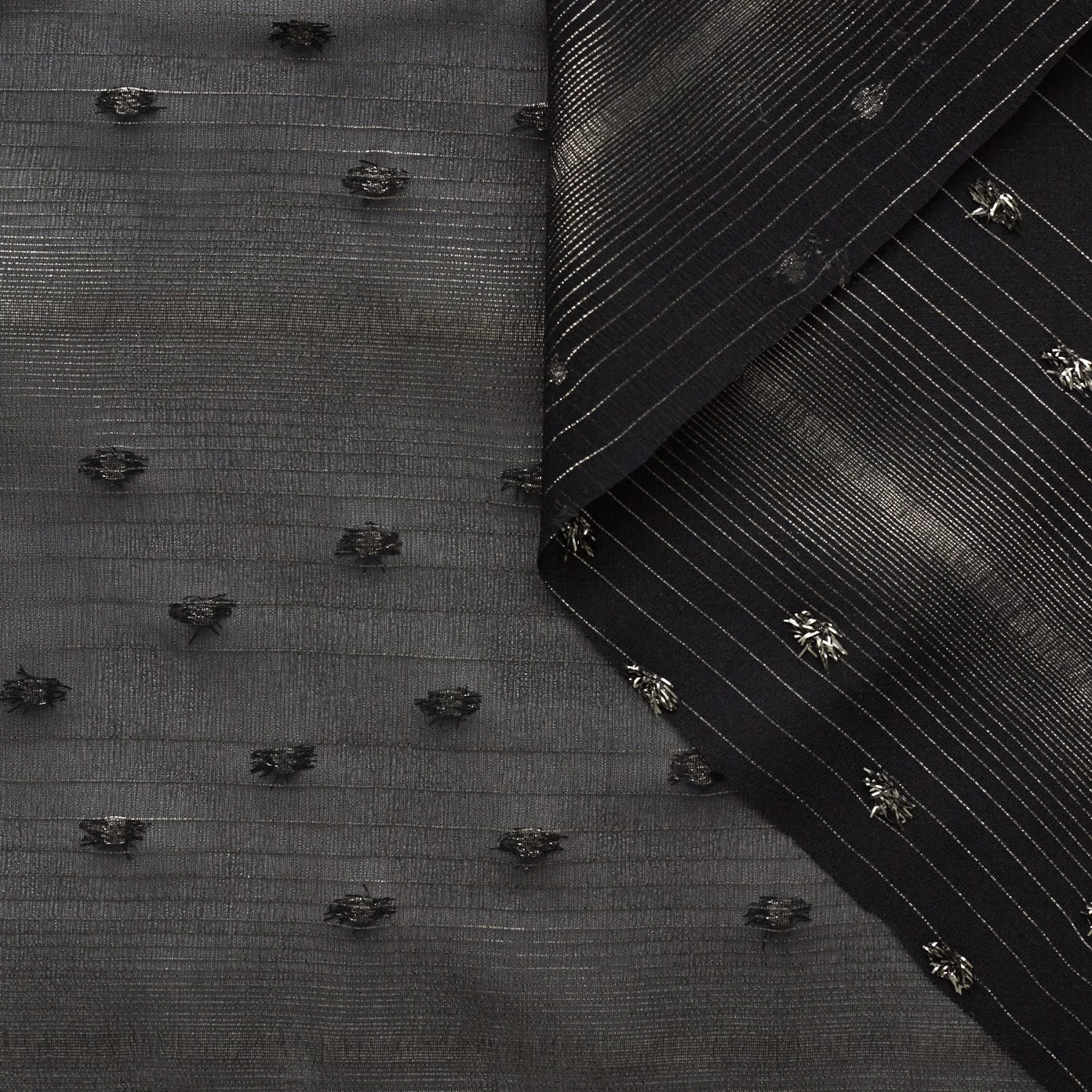 T22H03878 | Fils Coupés Striped Silk Georgette 3 T22H03878 | Fils Coupés Striped Silk Georgette