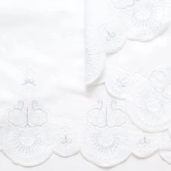 T22I00858 | Scalloped Embroidered Cotton Batiste