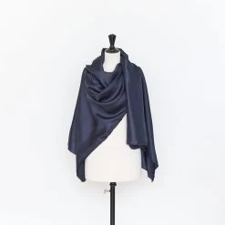 T22I00864 | Cupro Twill Lining -Nona Source Shop T22I00864 DarkBlue 02