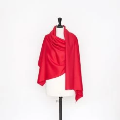 T22J00811 | Double Face Jersey Pique -Nona Source Shop T22J00811 LipstickRed 02