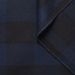 T22M00933 | Large Gingham Wool -Nona Source Shop T22M00933 DarkBlue 01