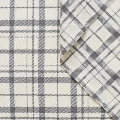 T22M00964 | Checked Virgin Wool Drap -Nona Source Shop T22M00964 DarkShadow 01