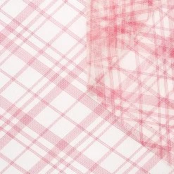 T22M00971 | Checked Tulle -Nona Source Shop T22M00971 Crimson 01
