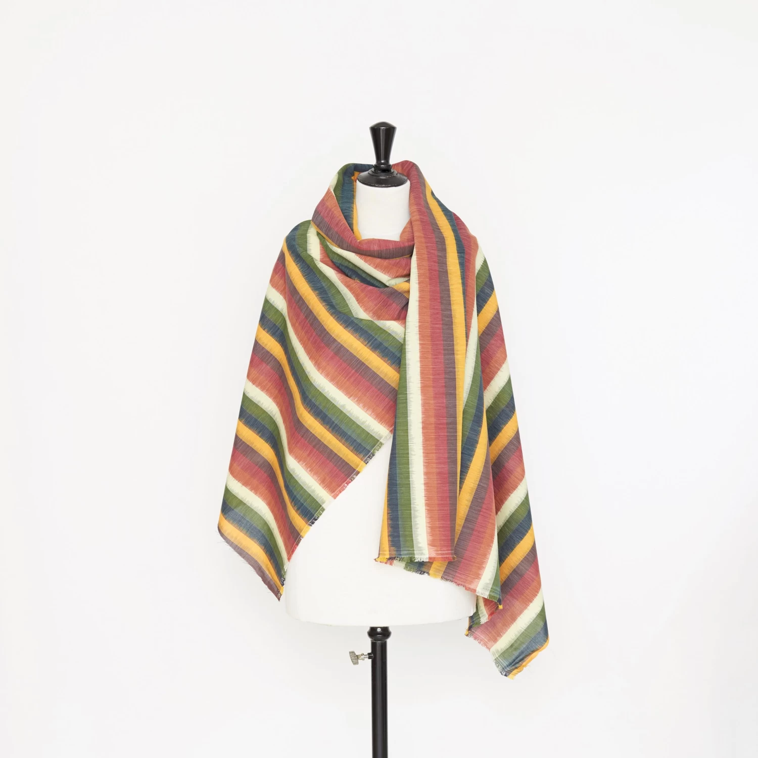 T22M00982 | Multicolor Blurry Stripe Cotton Canvas 3 T22M00982 | Multicolor Blurry Stripe Cotton Canvas