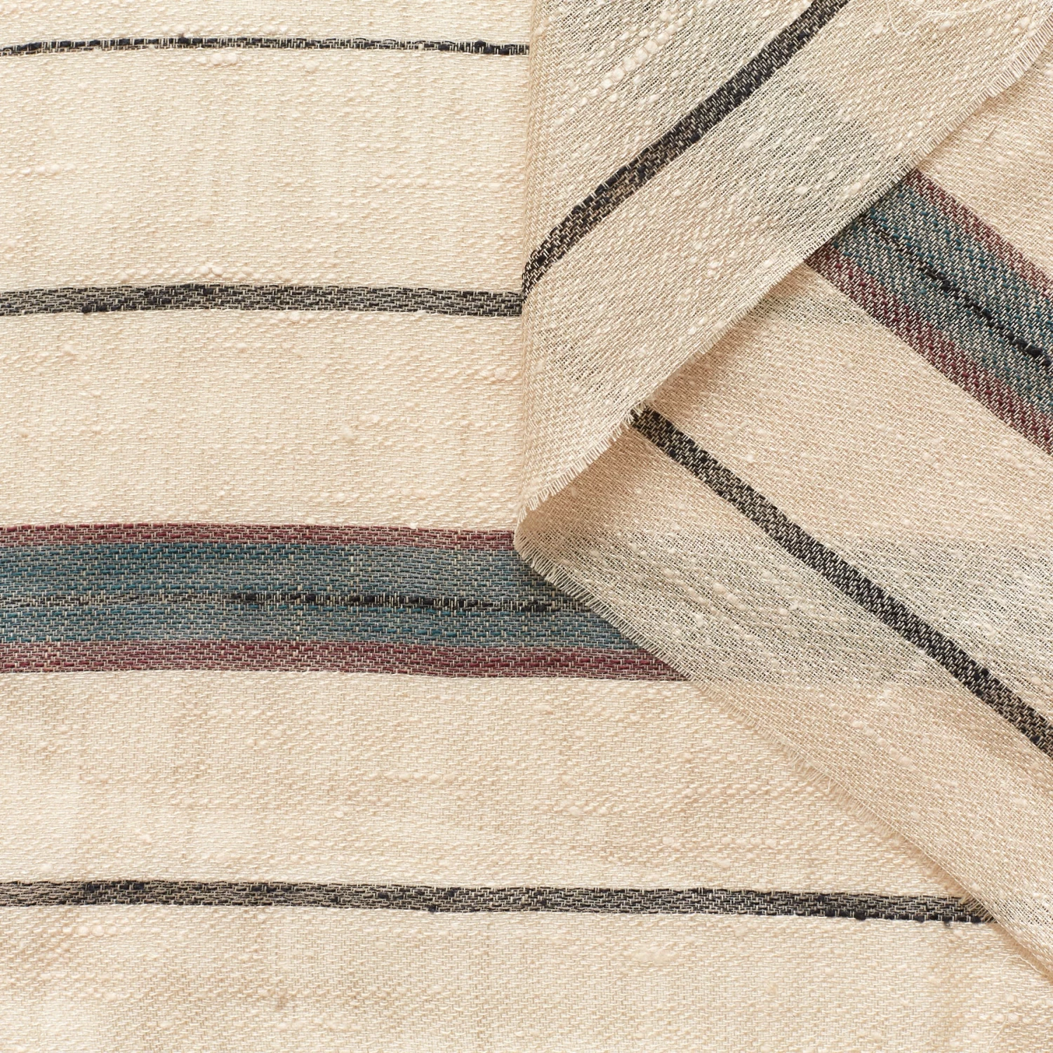 T22N01276 | Silk & Linen Striped Tweed 5 T22N01276 | Silk & Linen Striped Tweed - Image 3