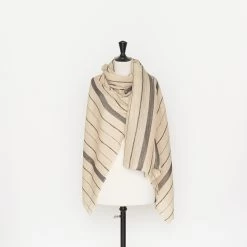 T22N01276 | Silk & Linen Striped Tweed 9 T22N01276 | Silk & Linen Striped Tweed -Nona Source Shop T22N01276 FieldsOfRye 02