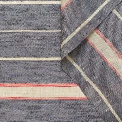 T22N01276 | Silk & Linen Striped Tweed