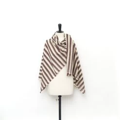 T22N01305 | Blurry Stripe Cotton Canvas -Nona Source Shop T22N01305 Peppercorn 02
