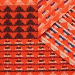 T22N01352 | Double Face Cashmere & Wool Ethnic Pattern