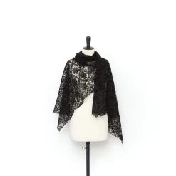 T22N01380 | Nylon Floral Guipure 7 T22N01380 | Nylon Floral Guipure -Nona Source Shop T22N01380 Black 02