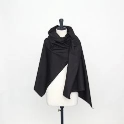 T22W03457 | Stretch Cotton Gabardine -Nona Source Shop T22W03457 Black 02