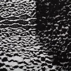 T22W03614 | Leopard Polyviscose Lace -Nona Source Shop T22W03614 Black 01