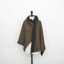 T22X03682 | Brushed Wool & Cotton Felpa -Nona Source Shop T22X03682 OliveNight 02