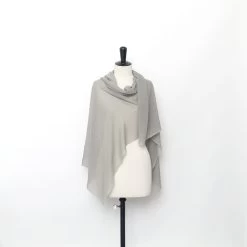 T23A05429 | Silk Georgette -Nona Source Shop T23A05429 GrayFlannel 02