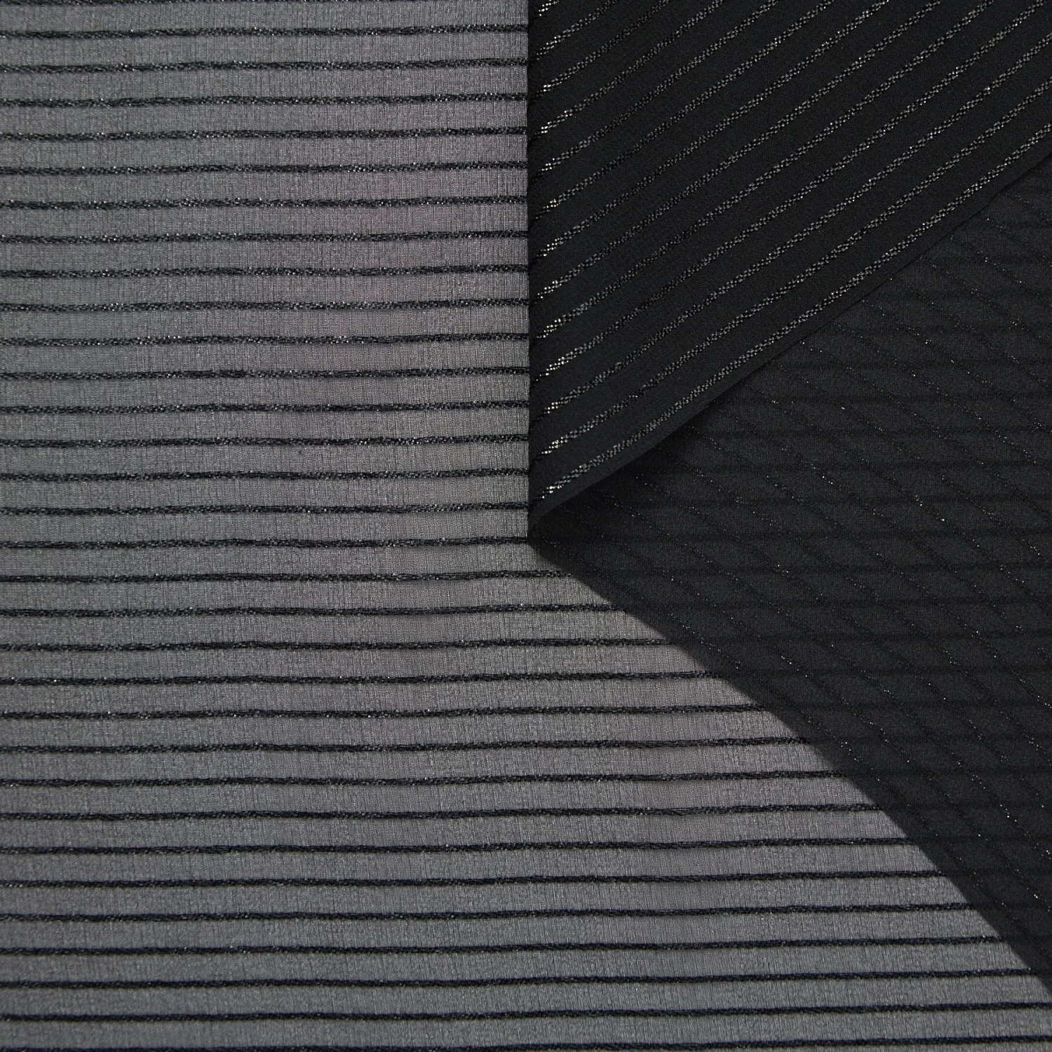 T23A05516 | Lurex Stripe Silk Georgette 3 T23A05516 | Lurex Stripe Silk Georgette