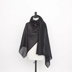 T23B04501 | Cotton Organza -Nona Source Shop T23B04501 Caviar 02