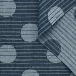 T23K04195 | Dots & Stripes Jacquard Denim -Nona Source Shop T23K04195 ParisianNight 01