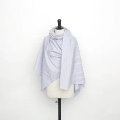 T23K04220 | Striped Cotton Poplin -Nona Source Shop T23K04220 Hydrangea 02