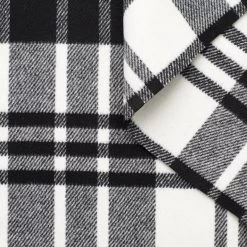 T23M05062 | Splittable Tartan Virgin Wool Coating