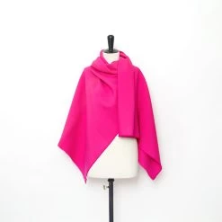 T23M05666 | Double Face Wool & Silk Crepe -Nona Source Shop T23M05666 RoseViolet 02