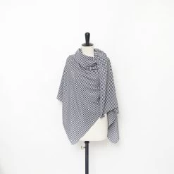 T23M05674 | Silk Gingham Taffetas -Nona Source Shop T23M05674 BlueIndigo 02