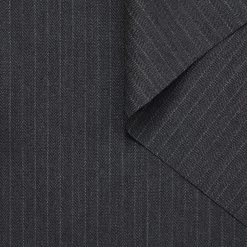 T23M05710 | Pinstripe Wool & Mohair Herringbone -Nona Source Shop T23M05710 Caviar 01