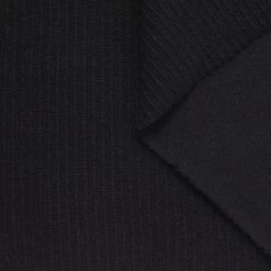 T23O06412 | Bouclé Wool Rib Jersey -Nona Source Shop T23O06412 Black 01