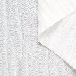 T23O06413 | Linen & Silk Wavy Textured Gauze -Nona Source Shop T23O06413 BrilliantWhite 01